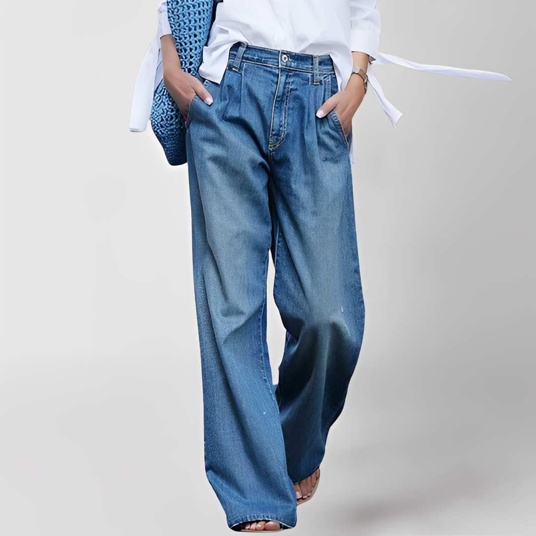 Elzza - Pantalon large et confortable pour femme