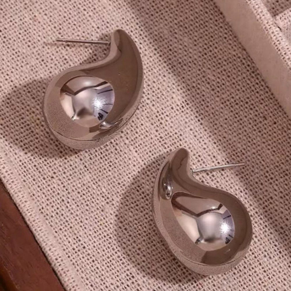 Boucles d'oreilles Chunky Waterdrop - Grandes boucles d'oreilles en or