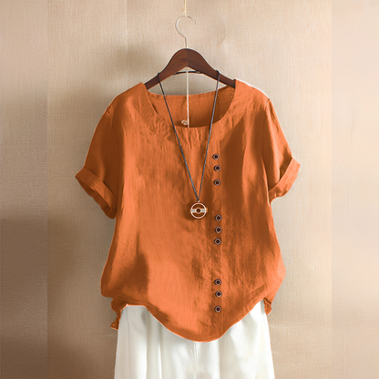 Corrine - Chemise classique et ample en lin pour femmes