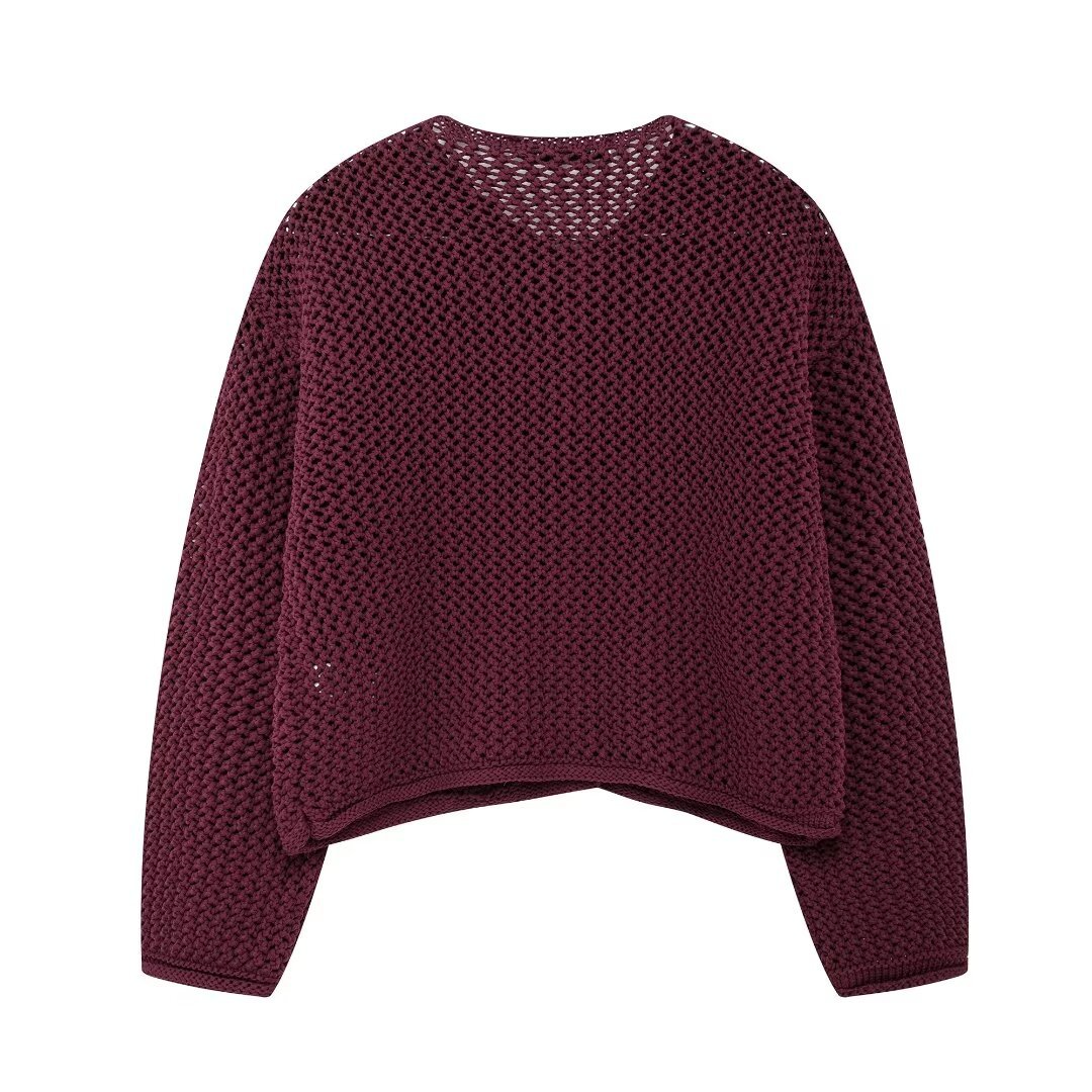 Camellia - Cardigan vintage en tricot à boutons pour femmes