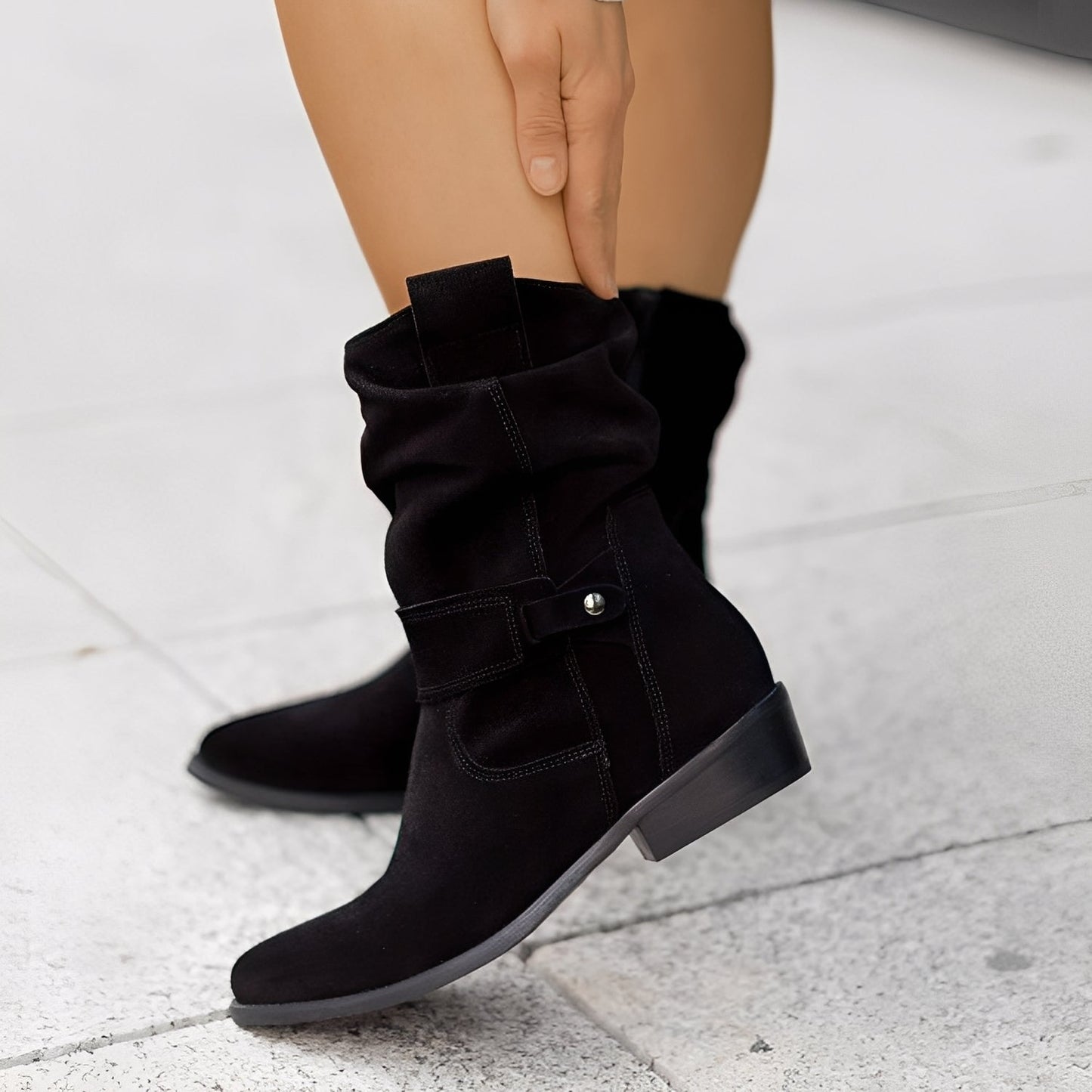 Celestine - Jolies petites bottines à bout rond pour dames