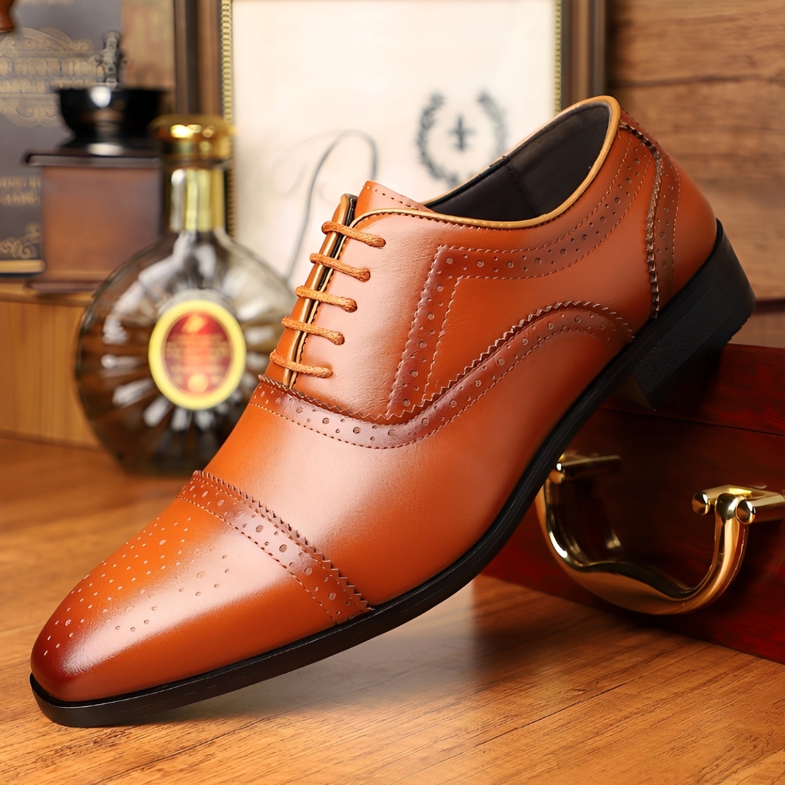 Ronan - Chaussures pointues rétro pour hommes