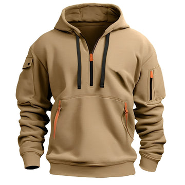 Norton - Sweat à capuche moderne avec zip pour hommes