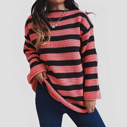 Millie - Women's loose-knit sweater, soft and graceful