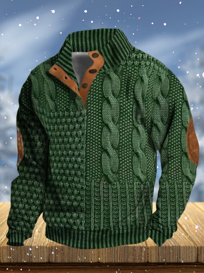 Apolo - T-shirt à Manches Longues avec Imprimé Tricot 3D