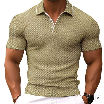 Alvin - Polo coupe slim pour hommes