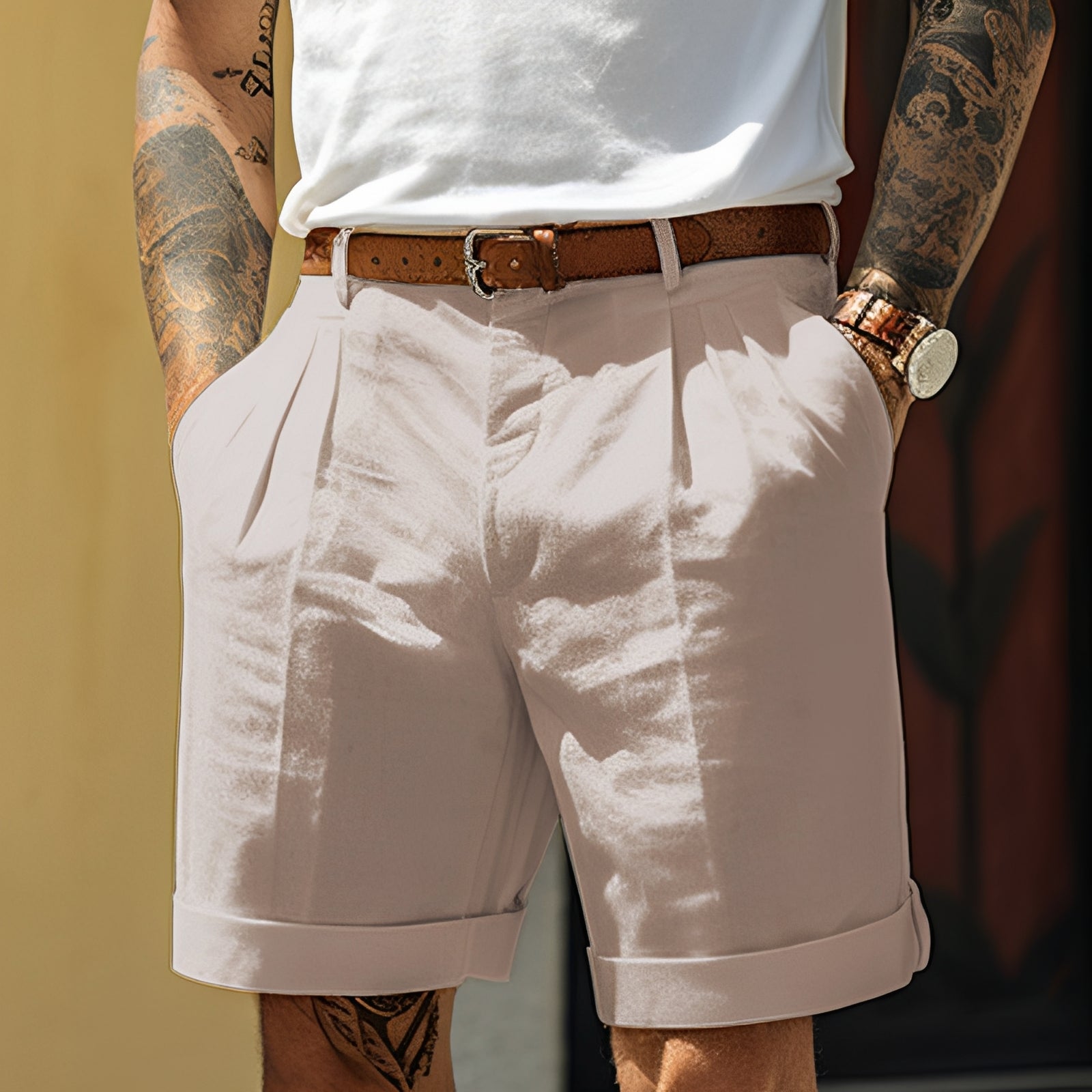 Adrian - Shorts droites et décontractées pour hommes