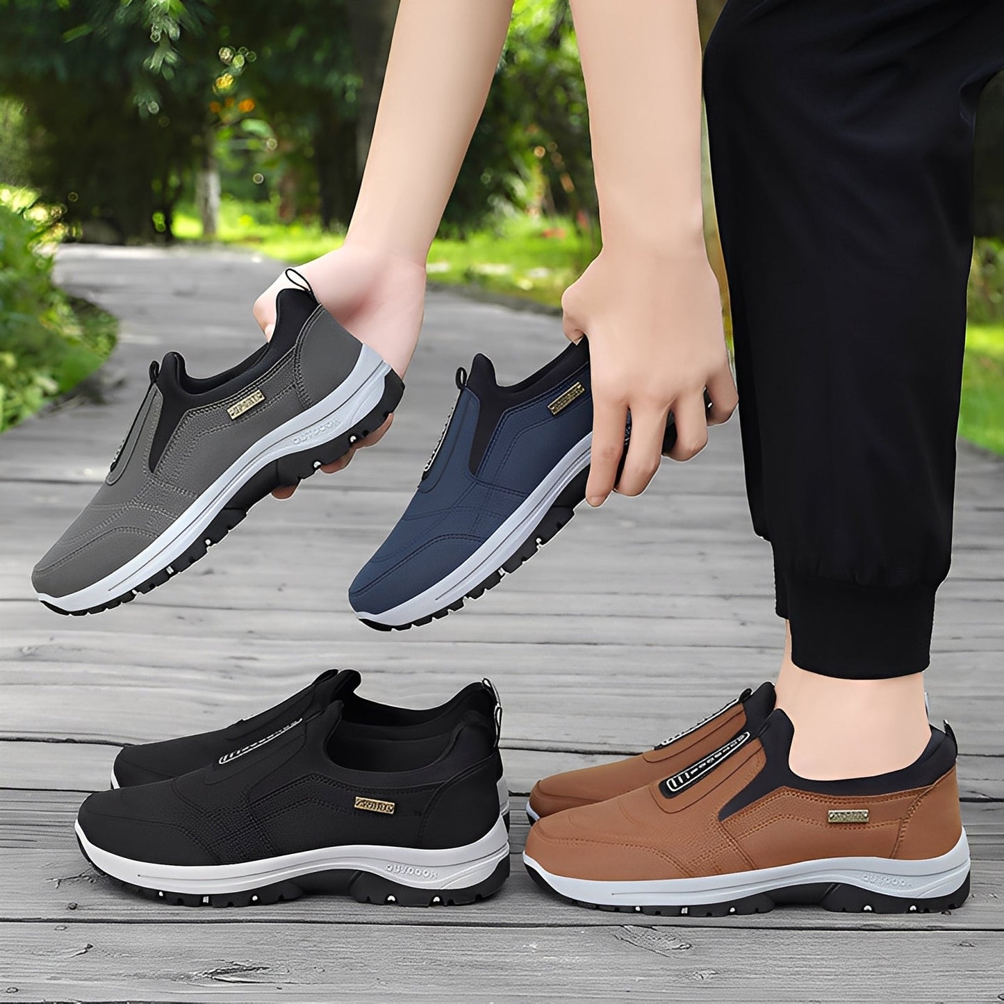 Cyril - Chaussures de loisirs confortables en mesh pour hommes