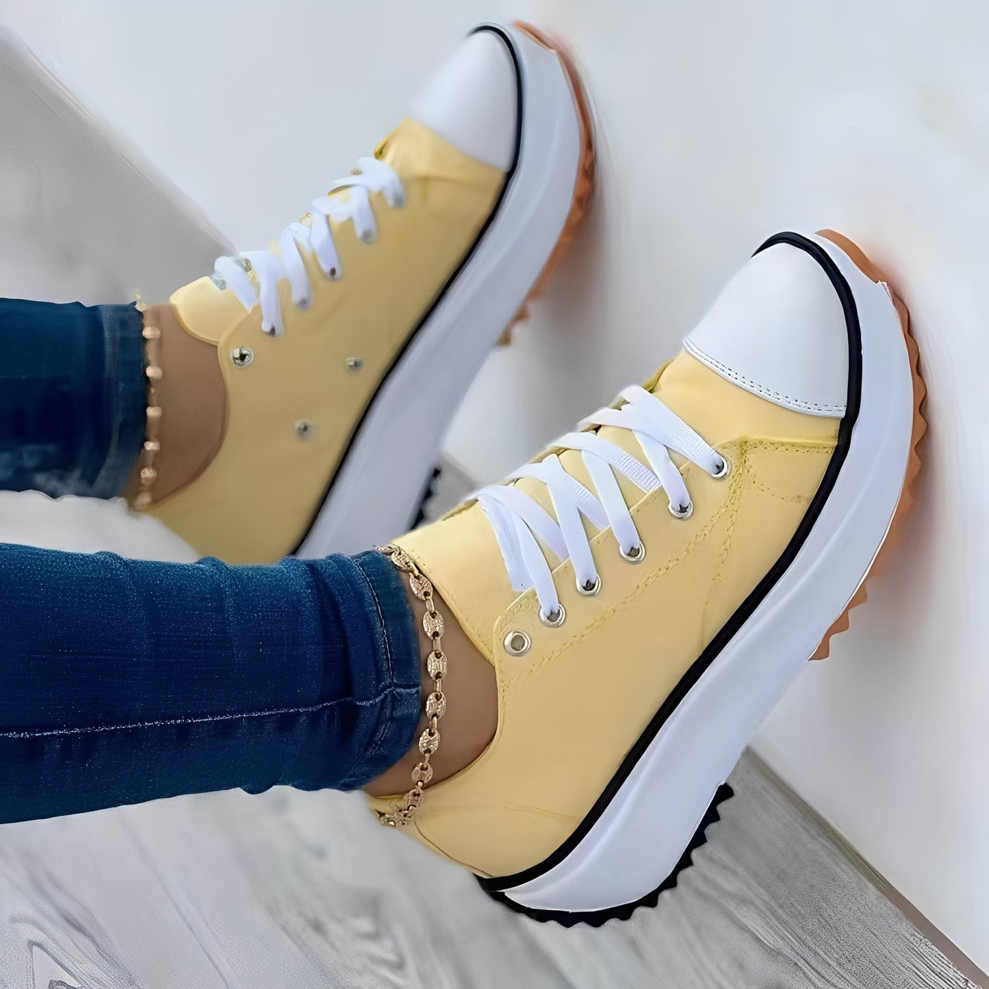 Mellony - Chaussures casual avec semelles épaisses pour femmes