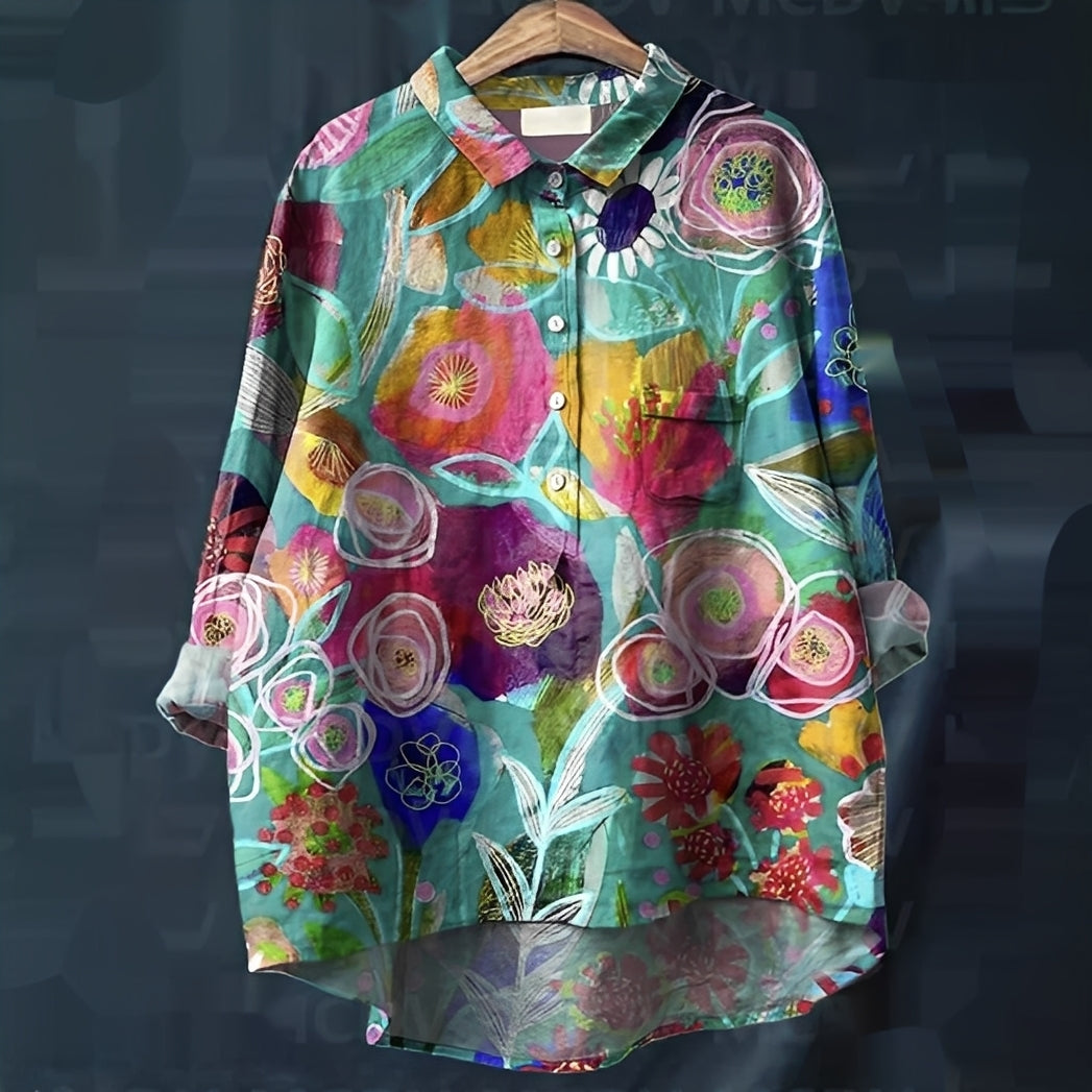 Garance - Blouse classique à manches longues pour femme