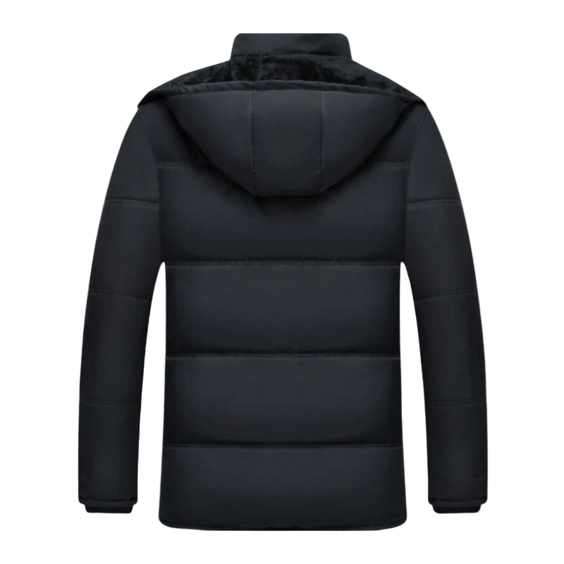 Hugo – Manteau d'hiver noir pour hommes