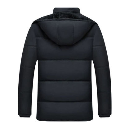 Hugo – Manteau d'hiver noir pour hommes