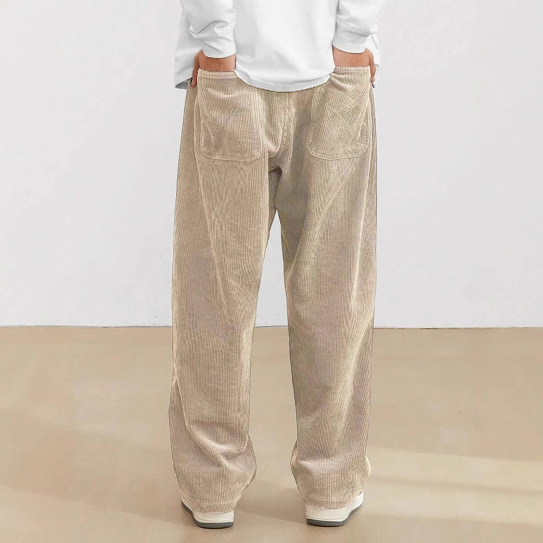 Kenrick - Pantalon droit en velours pour hommes
