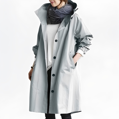 Giselle - Veste Imperméable avec Capuche pour Femmes
