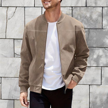 Easton - Blouson en daim pour hommes, classique et chic