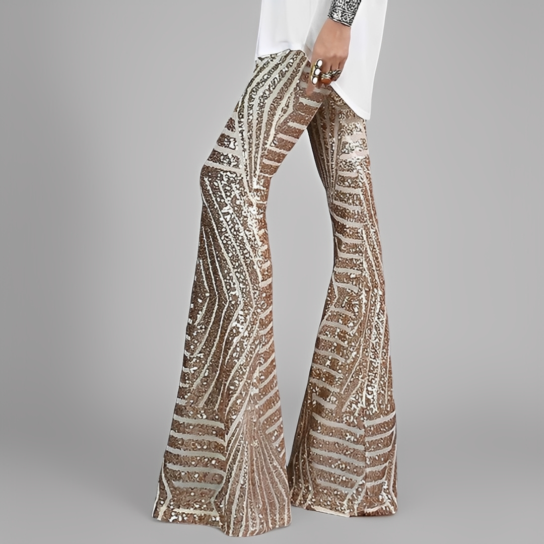 Aaralyn - Pantalons à pattes d'éléphant à la mode pour femmes