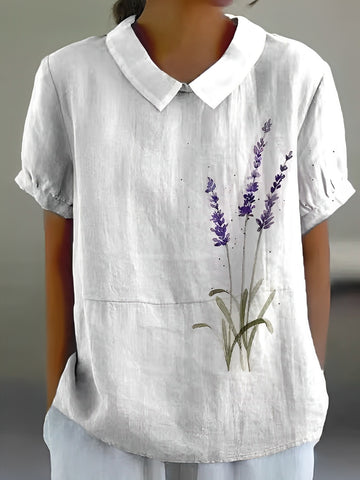 Celeste - Chemisier floral à manches courtes pour femme