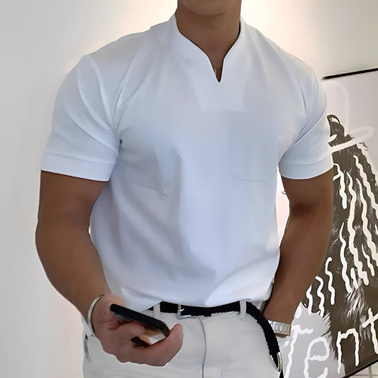 Dylan - Chemise ajustée à manches courtes pour homme