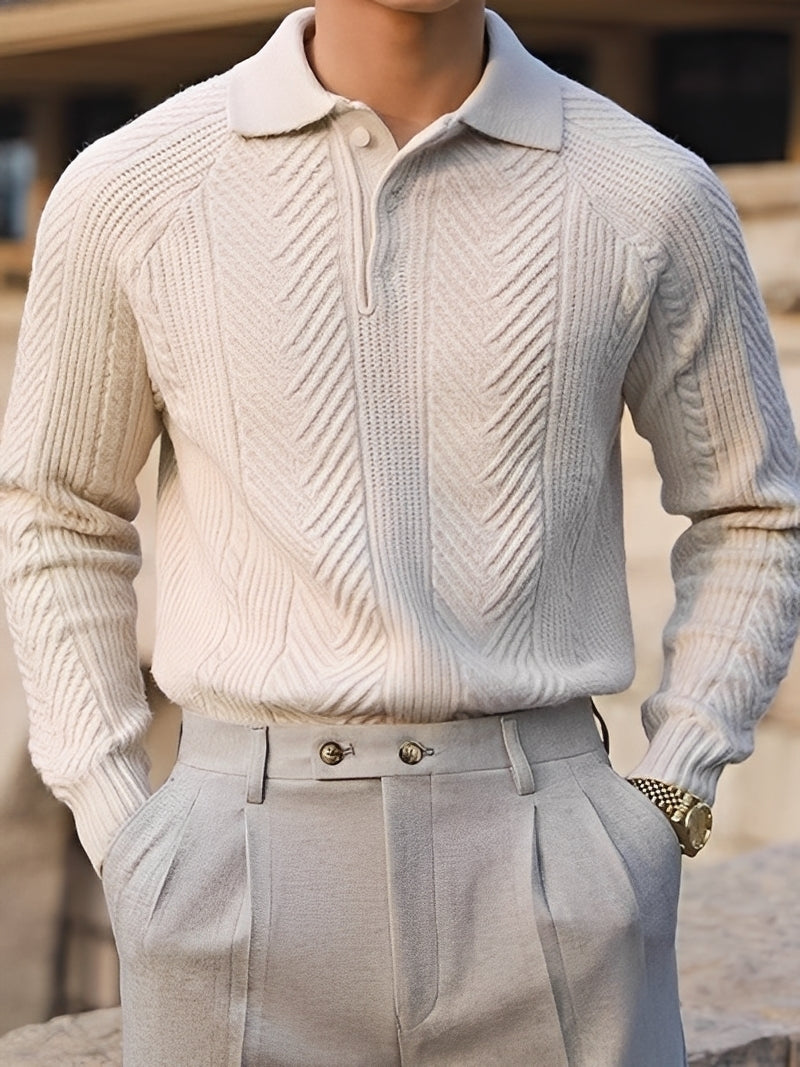 Weston - Eleganter Strickpullover für Herren mit Struktur