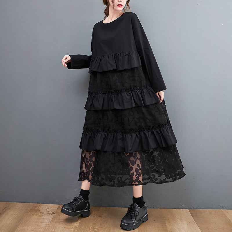 Lauryn - Robe bohème décontractée à volants pour femme