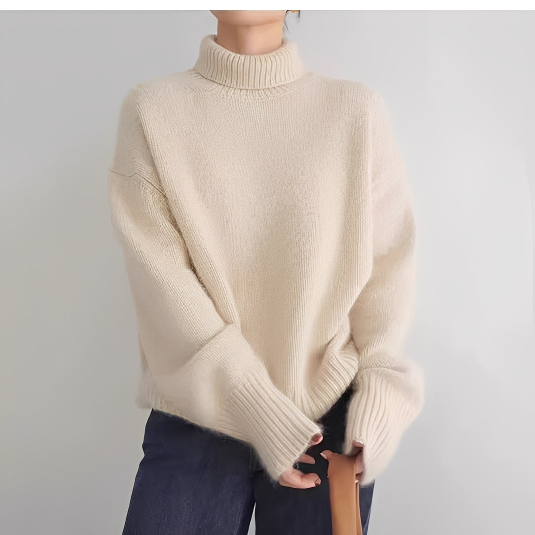 Clementine - Elegant turtleneck sweater for women