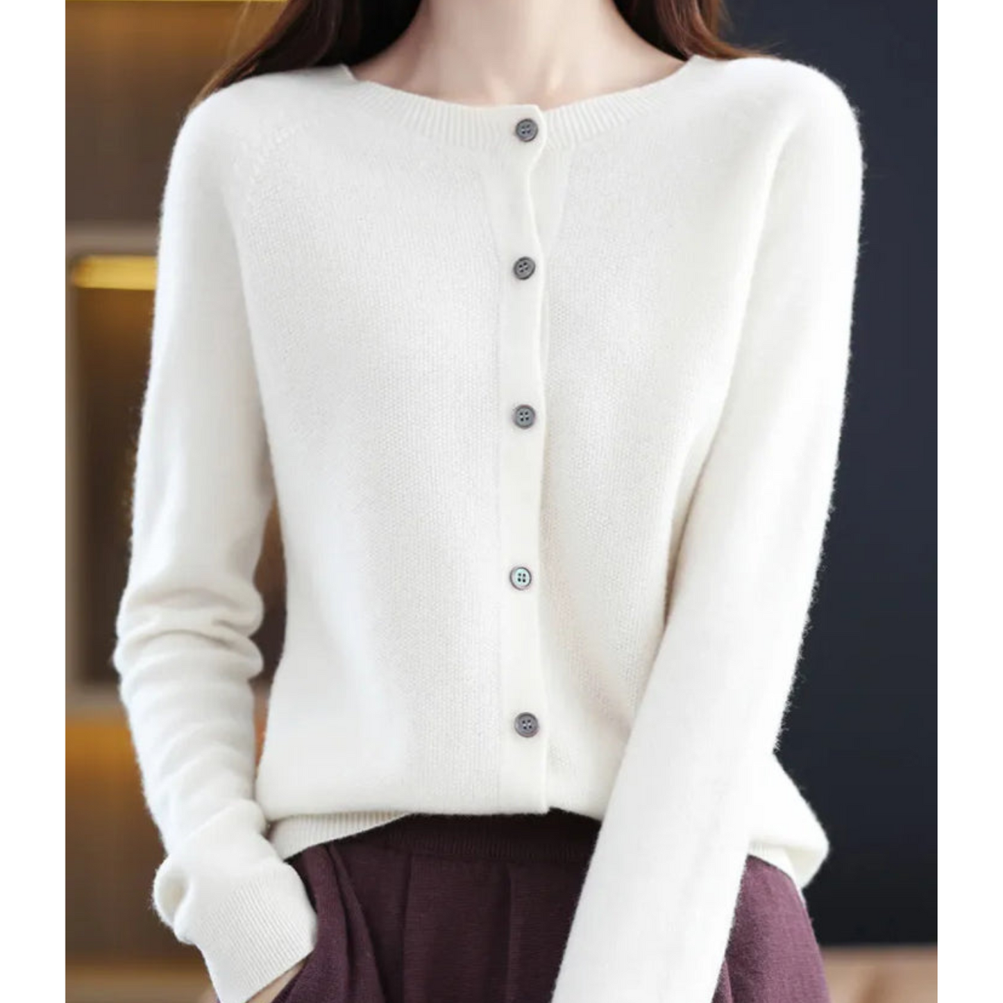 Ina - Pull col rond en cachemire
