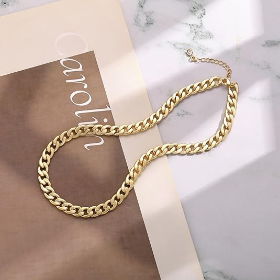 Anabel – Collier avec maillons dorés
