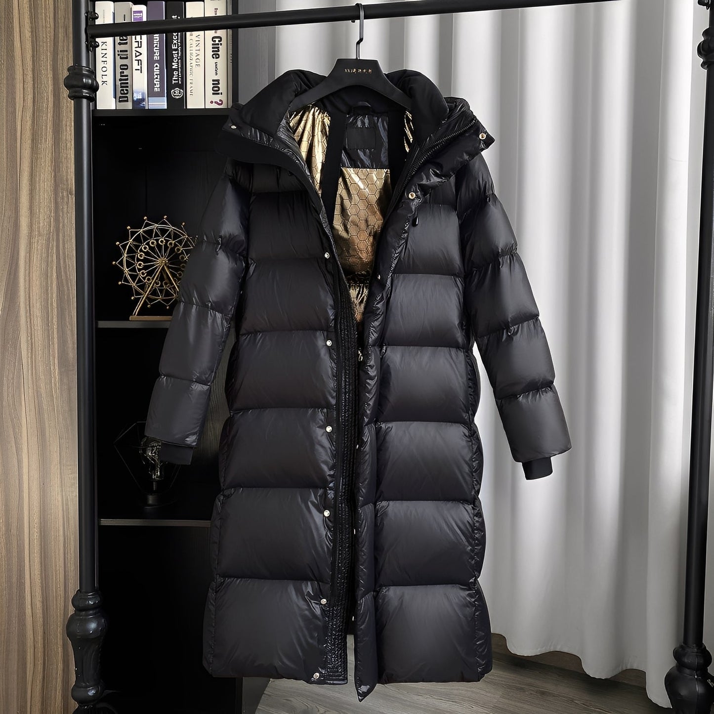 Mildred - Long manteau en doudoune décontracté pour femme