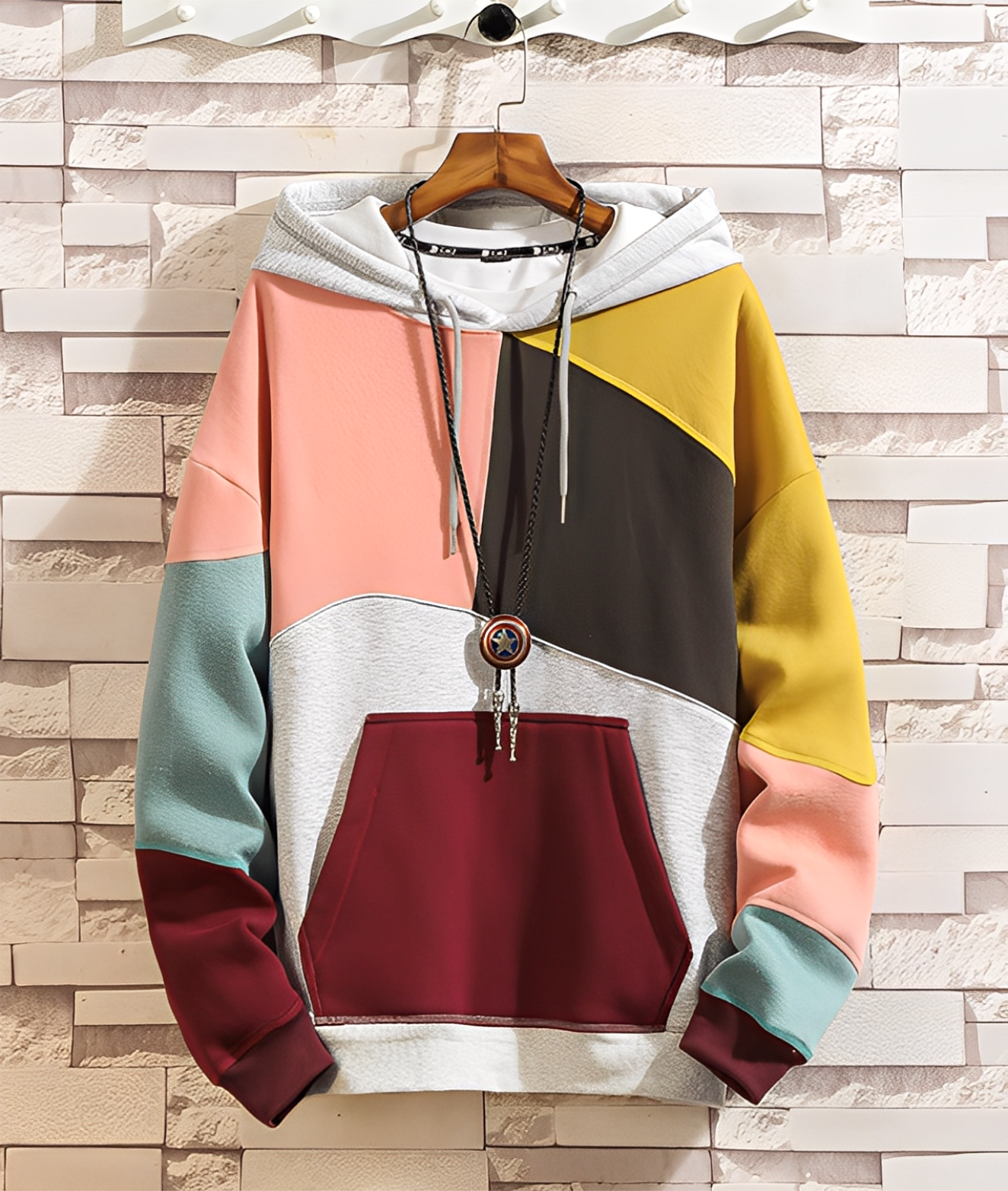 Stephen - Hoodie coloré et décontracté pour homme