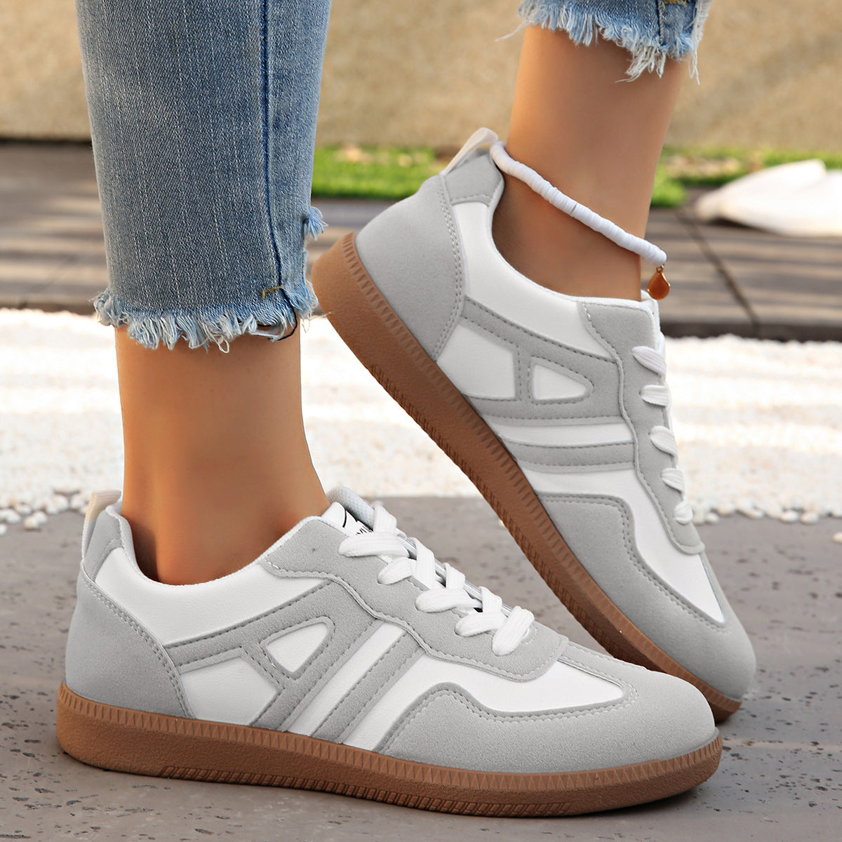 Macy - Chaussures confortables à lacets pour femmes en style relax