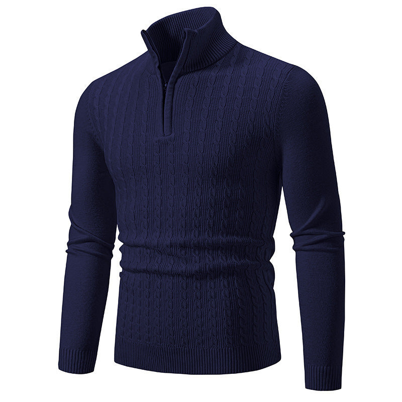 Derryl - Pull tricoté chic avec motif torsadé pour hommes