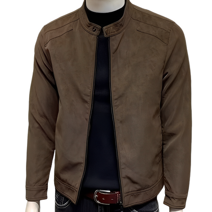Aaron - Elegant suede coat for men