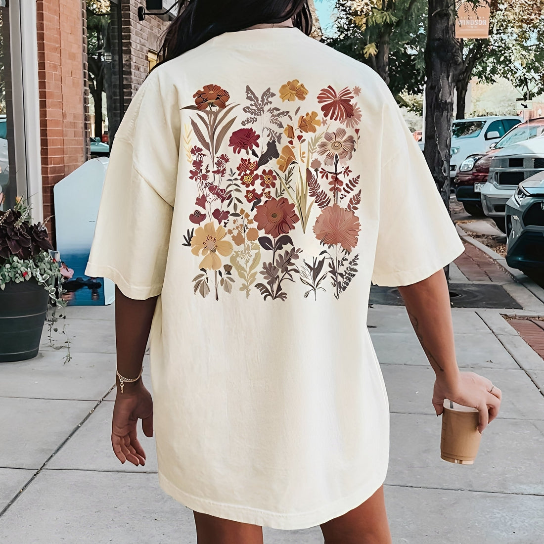 Thea - T-shirt élégant avec imprimé floral