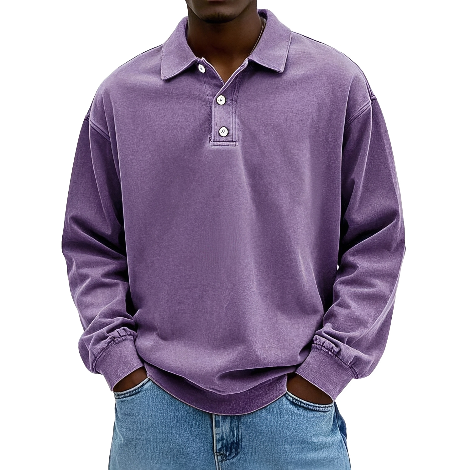 Caspian - Polo à manches longues pour hommes