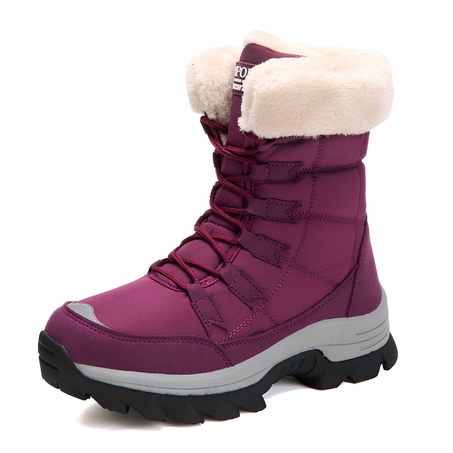 Yasmine - Warm and waterproof velvet snow boots for women
