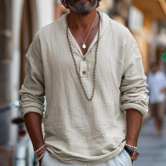 Alvin - Lässiges Hemd mit langen Ärmeln für Herren