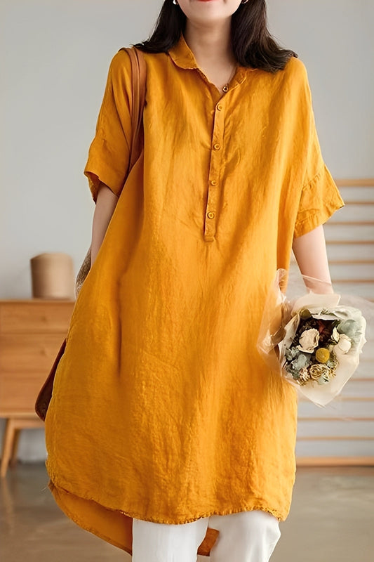Krystina - Robe large en lin pour femmes