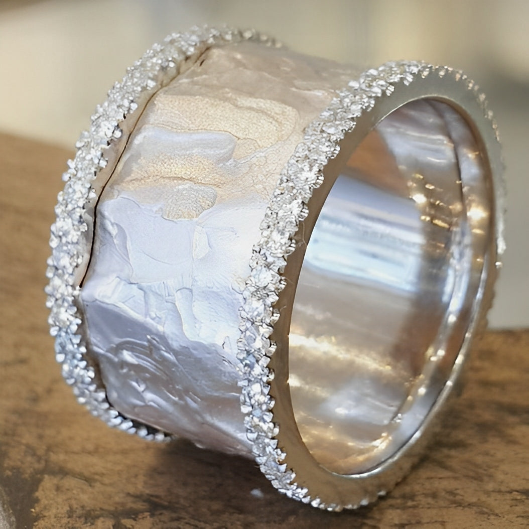 Lina – Bague Vintage en Argent avec Zirconiums