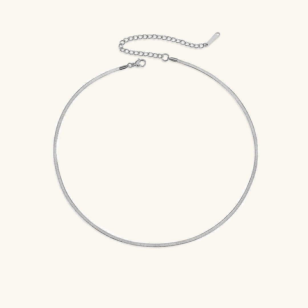 Elizabeth – Collier en chaîne serpent doré