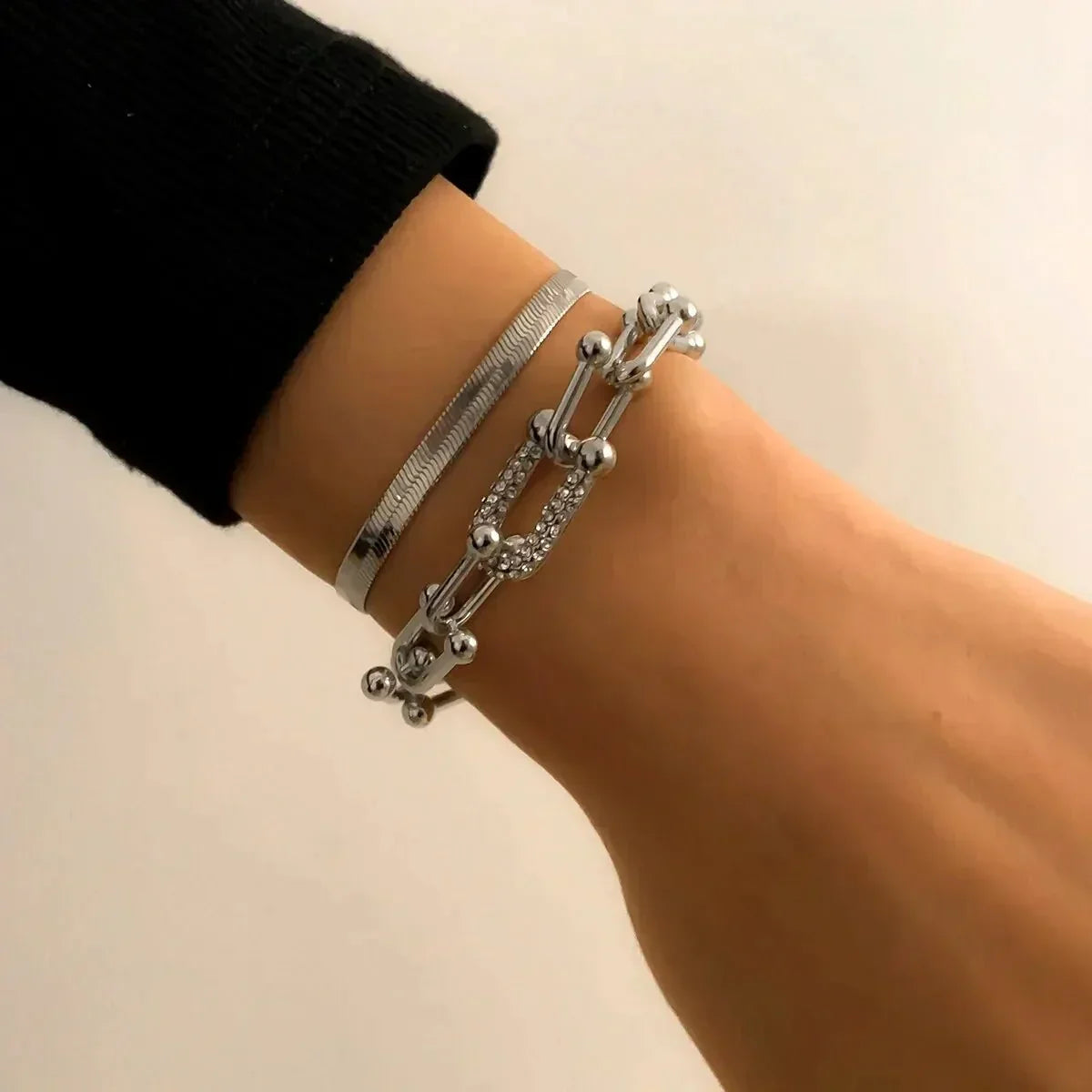 Maelys – Ensemble de Bracelets Chaîne & Serpent