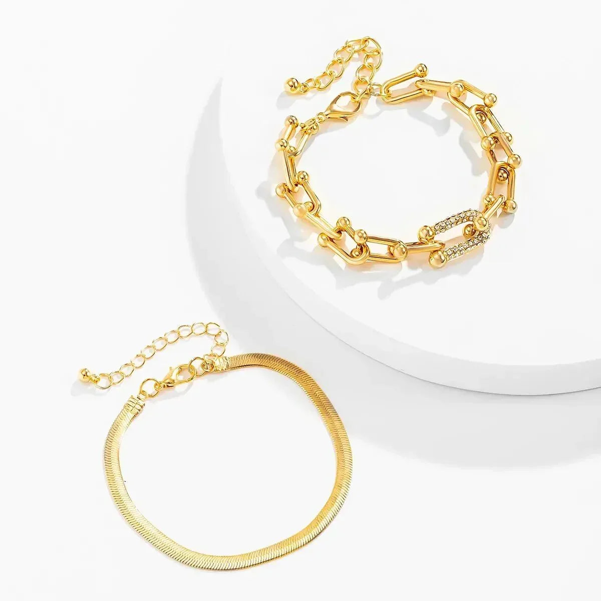 Maelys – Ensemble de Bracelets Chaîne & Serpent