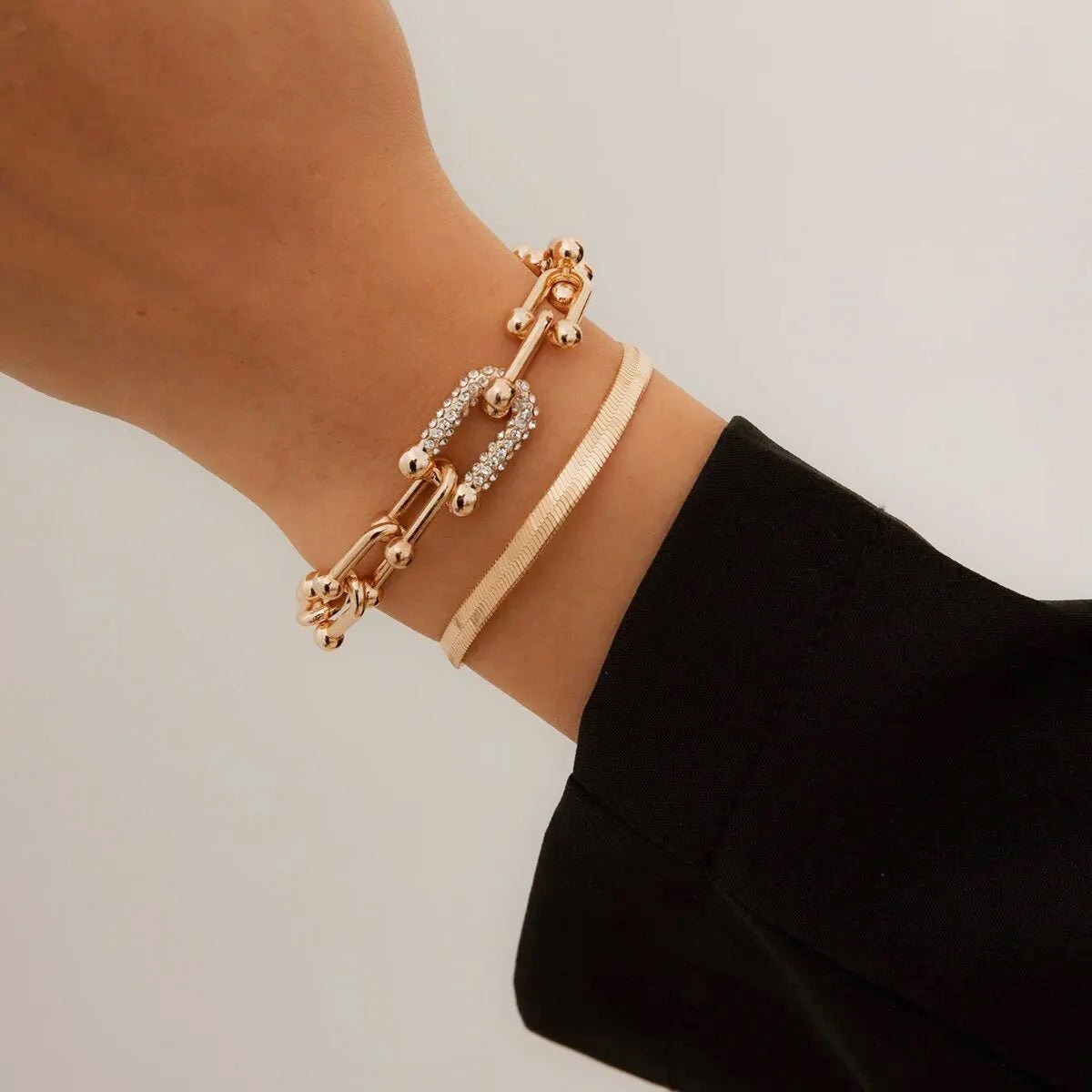 Maelys – Ensemble de Bracelets Chaîne & Serpent