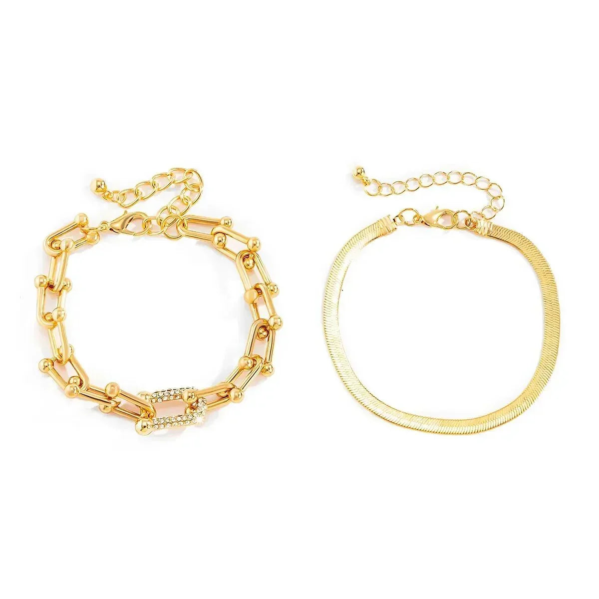 Maelys – Ensemble de Bracelets Chaîne & Serpent