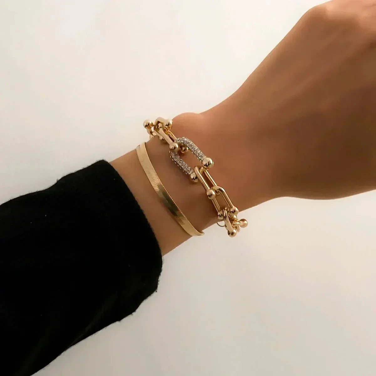 Maelys – Ensemble de Bracelets Chaîne & Serpent