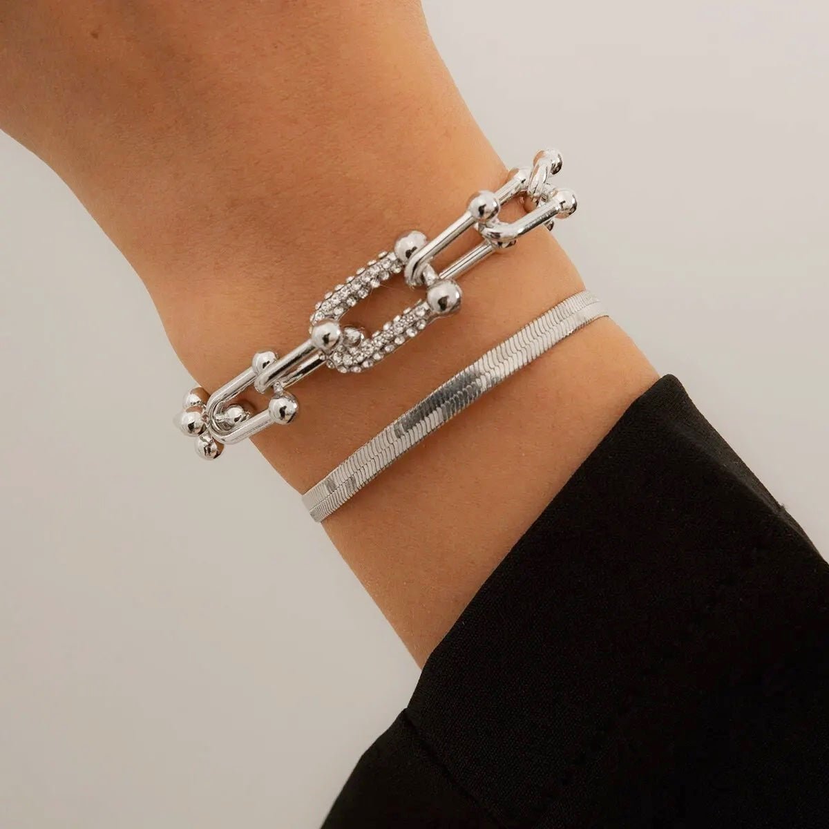 Maelys – Ensemble de Bracelets Chaîne & Serpent