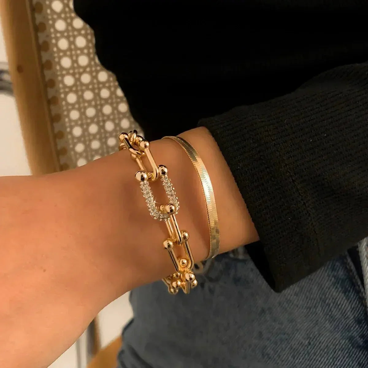 Maelys – Ensemble de Bracelets Chaîne & Serpent