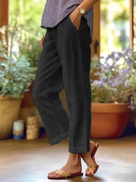 Oona - Pantalon d'été en lin pour femme