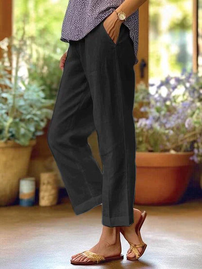 Oona - Pantalon d'été en lin pour femme