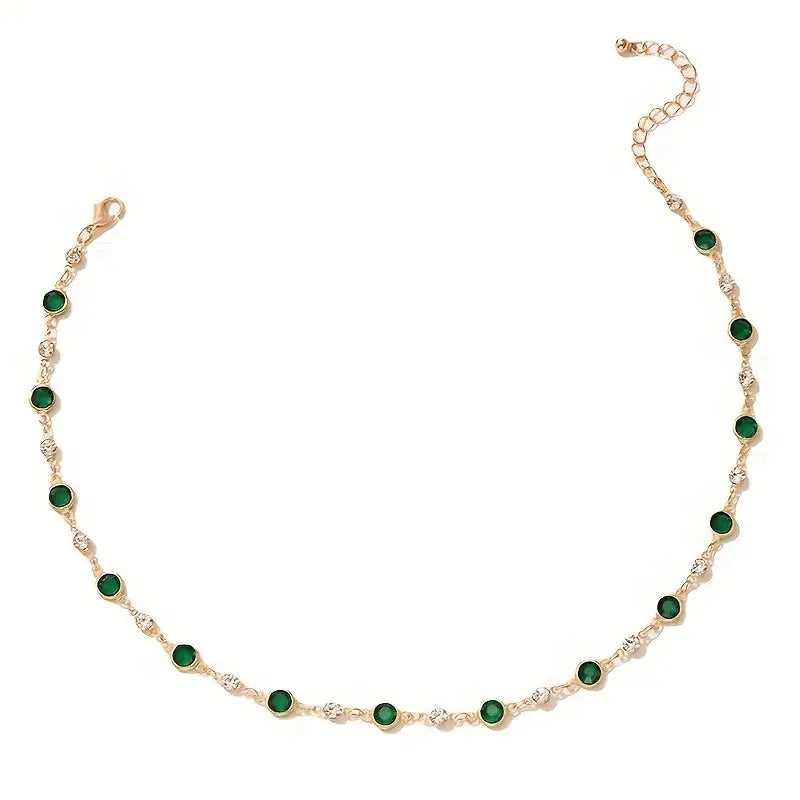 Esmeralda – Collier avec pendentif vert émeraude