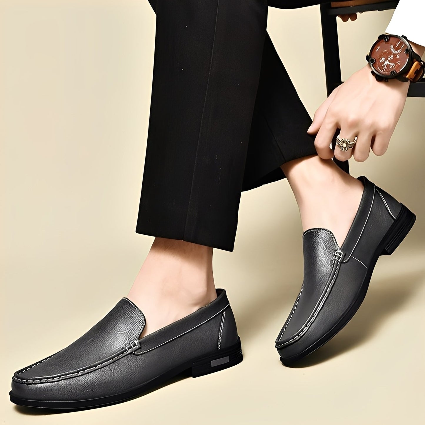 Corwin - Mocassins en cuir élégants pour hommes